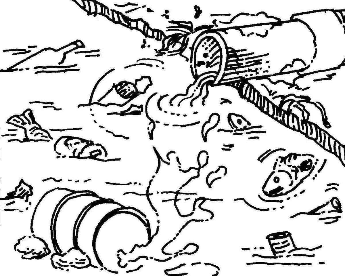 Экология раскраска