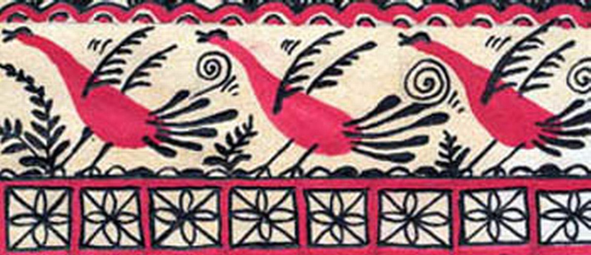 Мезенская роспись элементы конь