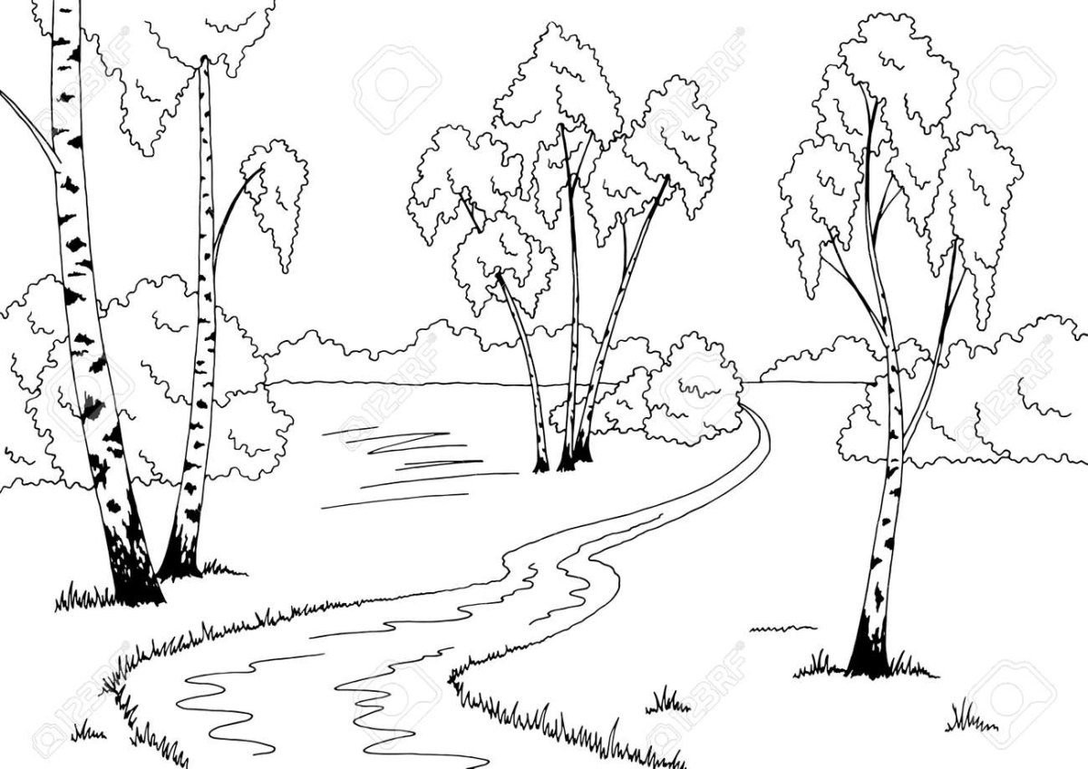 Раскраска речка
