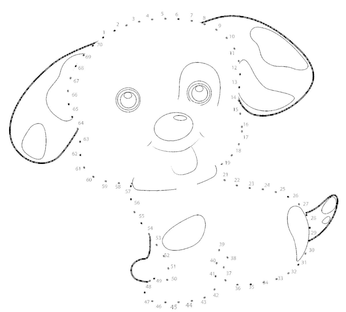 Собака по точкам