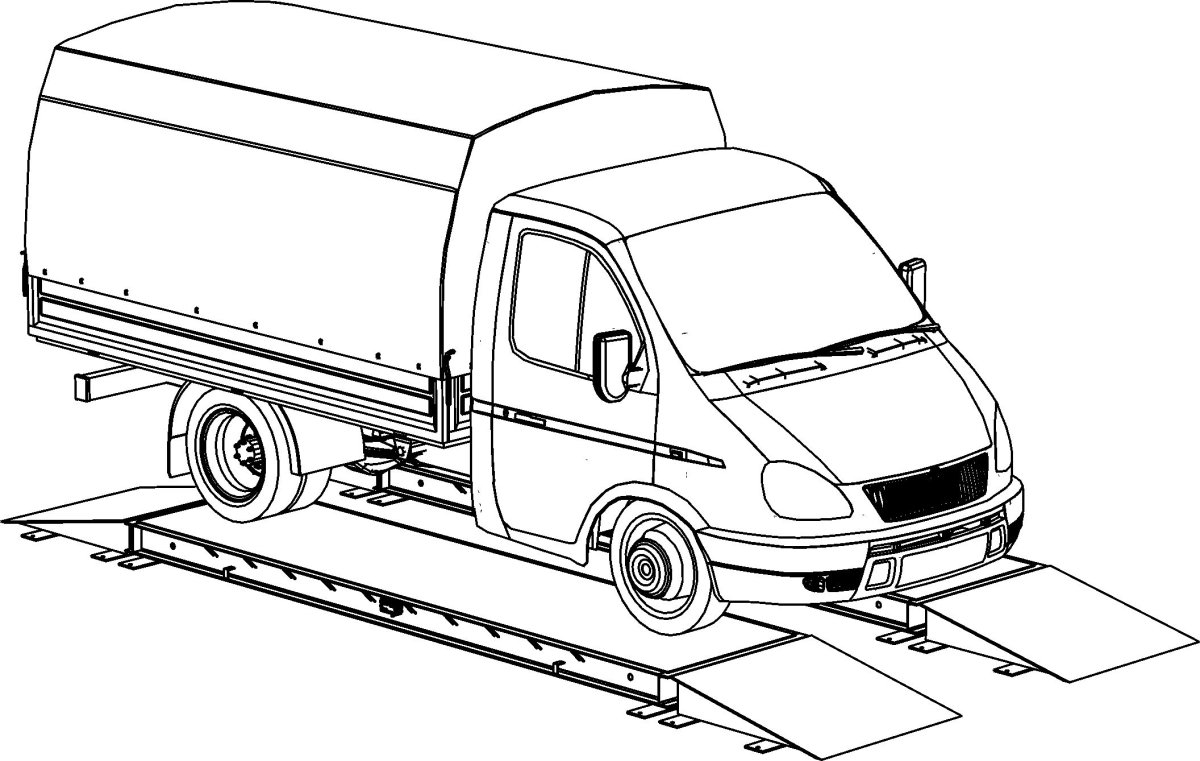 Раскраска Газель Некст сбоку