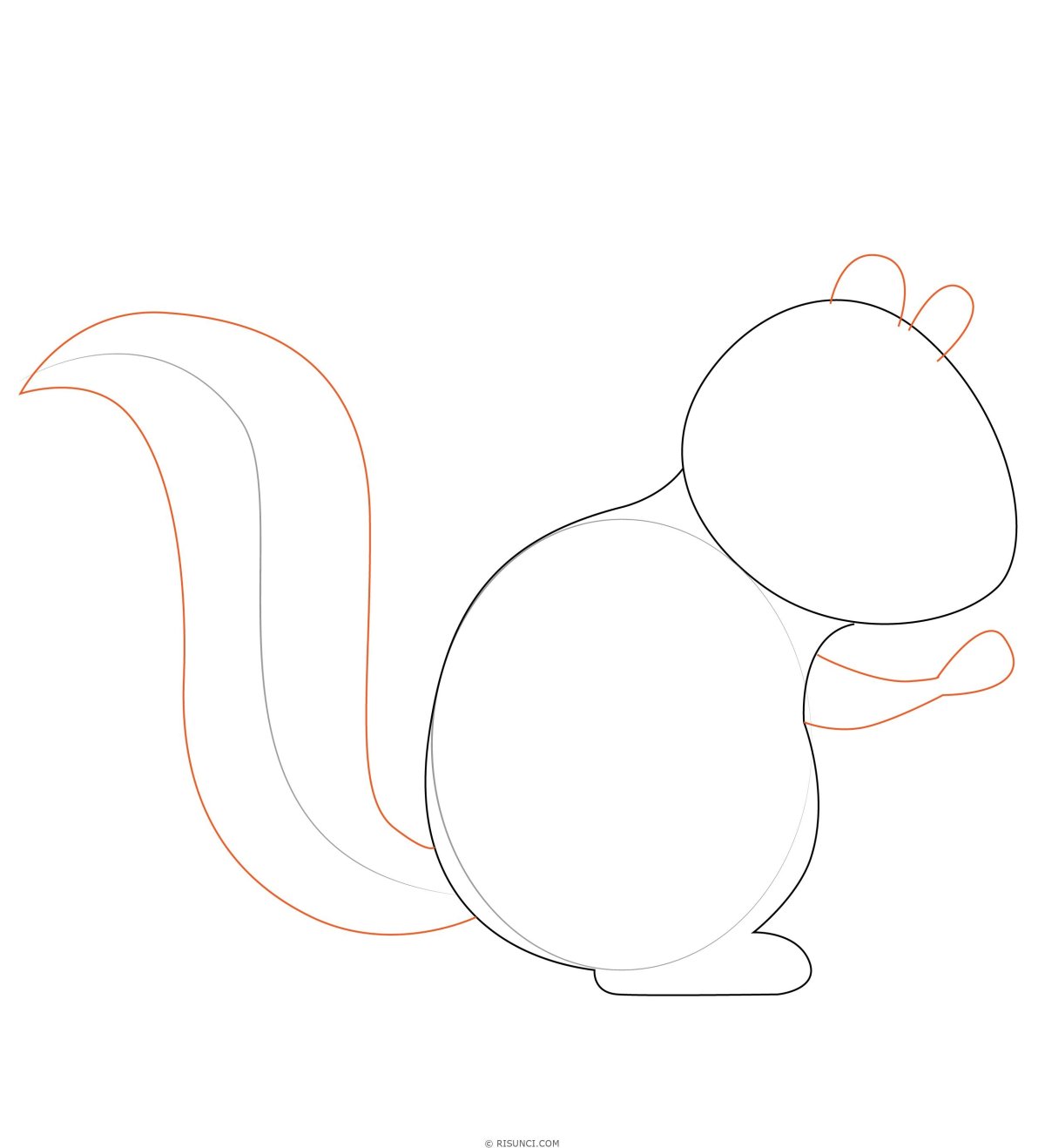 Как нарисовать бурундука