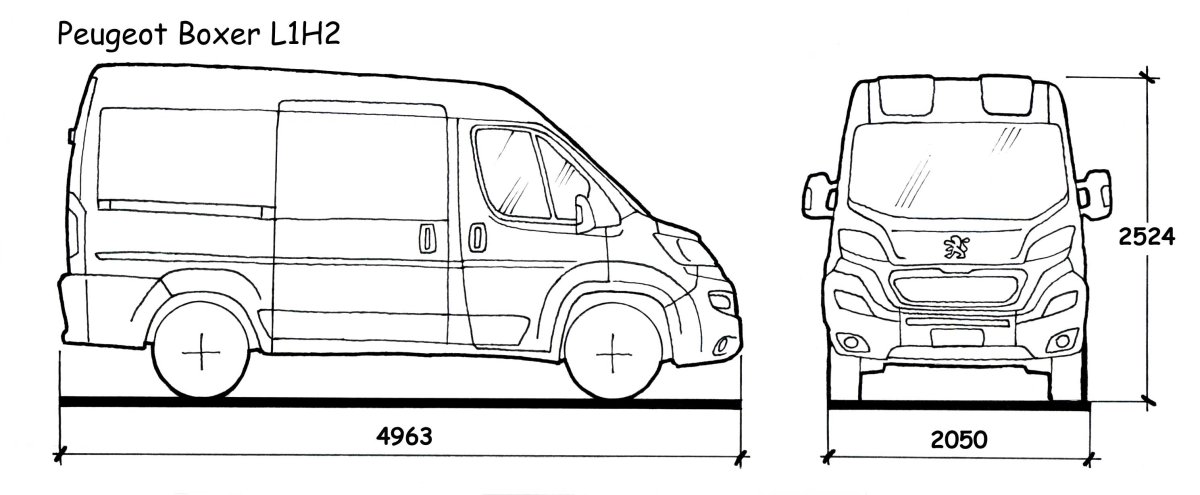 Фиат Дукато l2h2 габариты