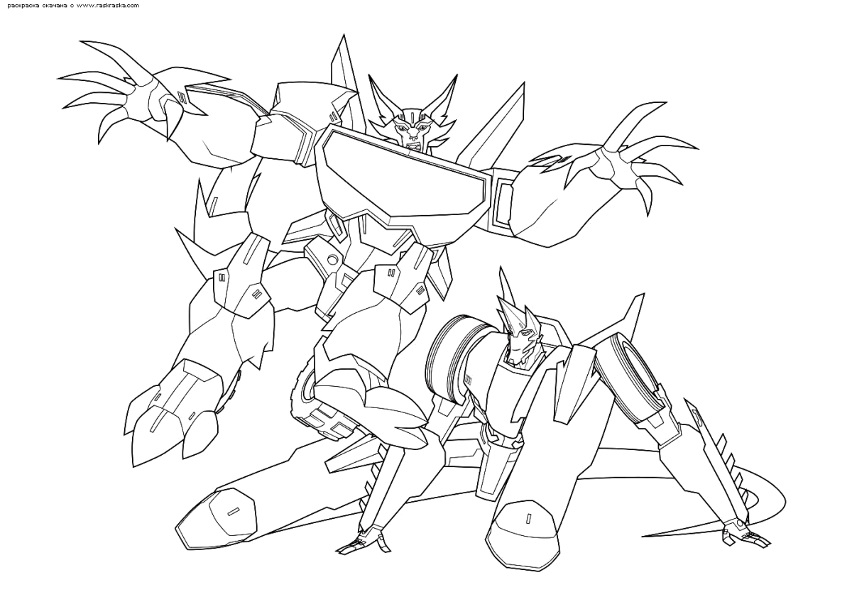 Разукрашки трансформеры боты спасатели