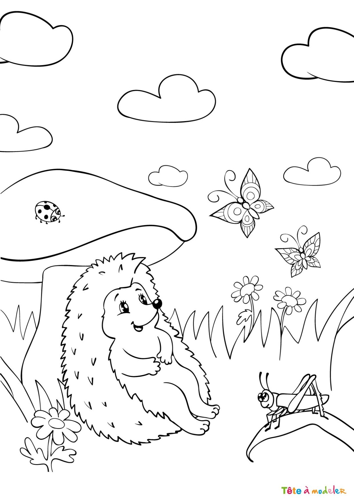 Раскраска по сказке Репка