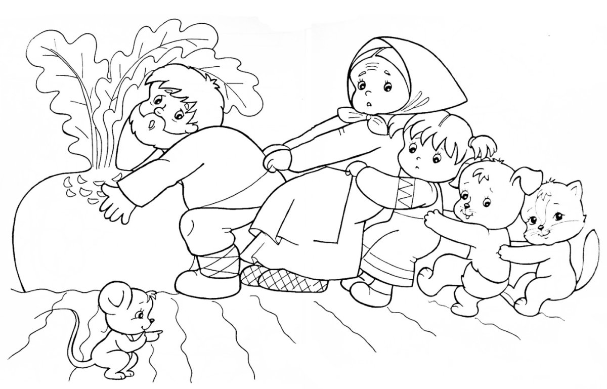 Сказки-раскраски. Колобок