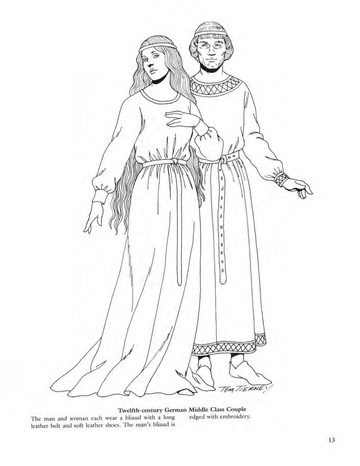 Византийский костюм раскраска