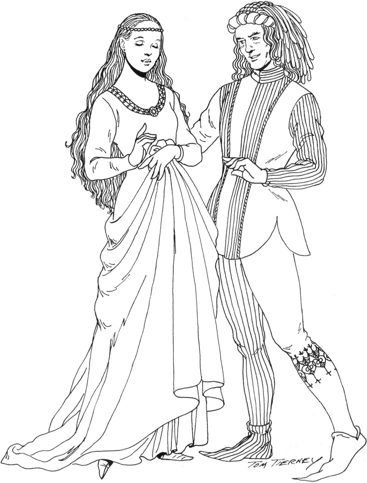 Раскраска средневековье