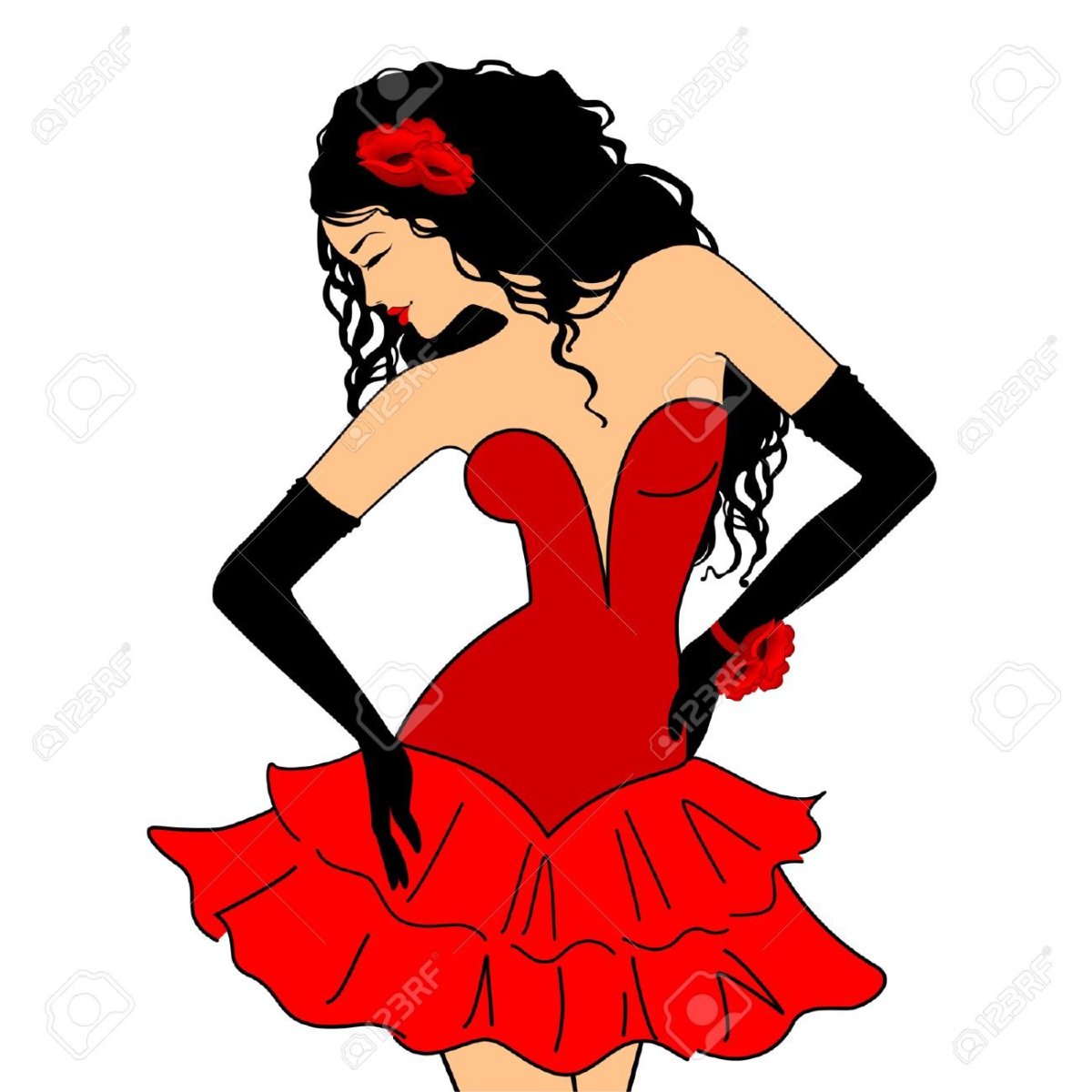 Нарисовать Кармен из оперы