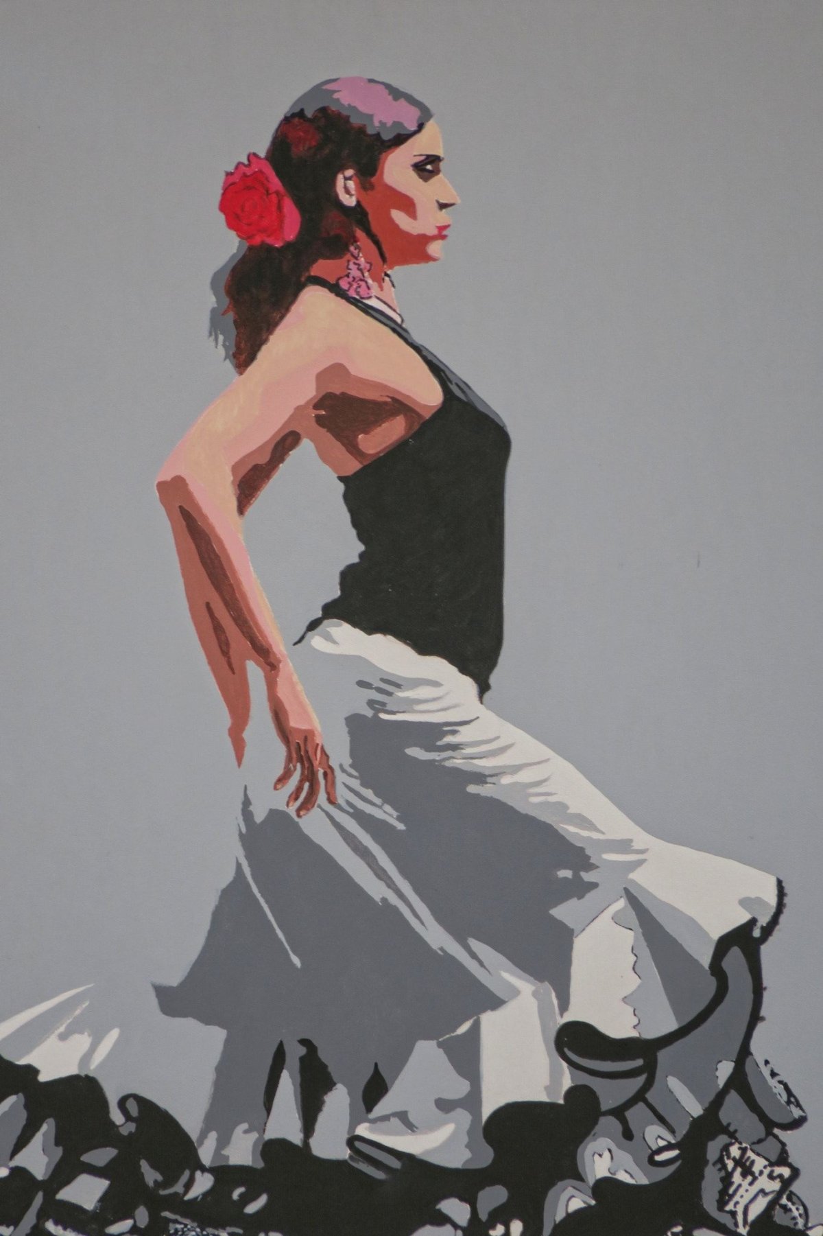 Акварель танец фламенко Испания