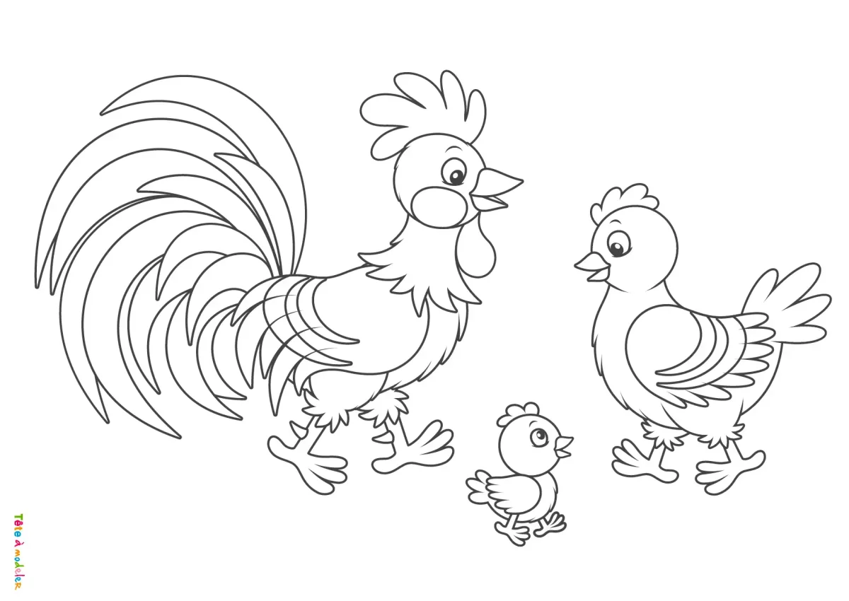 В.Сутеев петух и краски