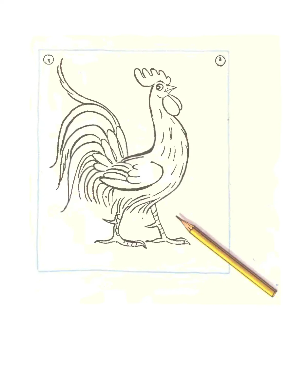 В.Сутеев петух и краски