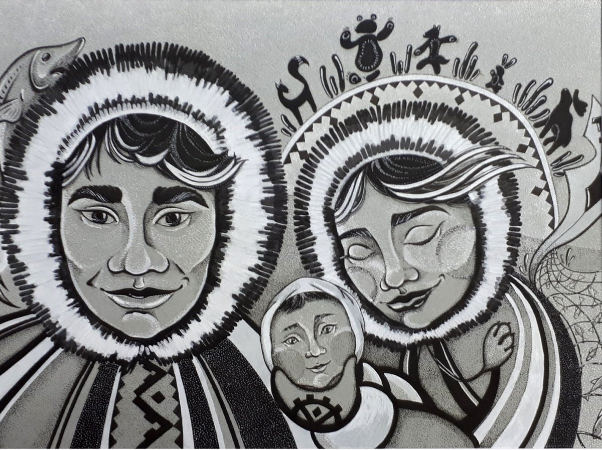 Тундра раскраска для детей