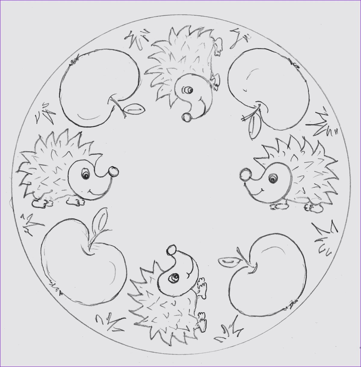 Эскиз росписи Гжельского фарфора