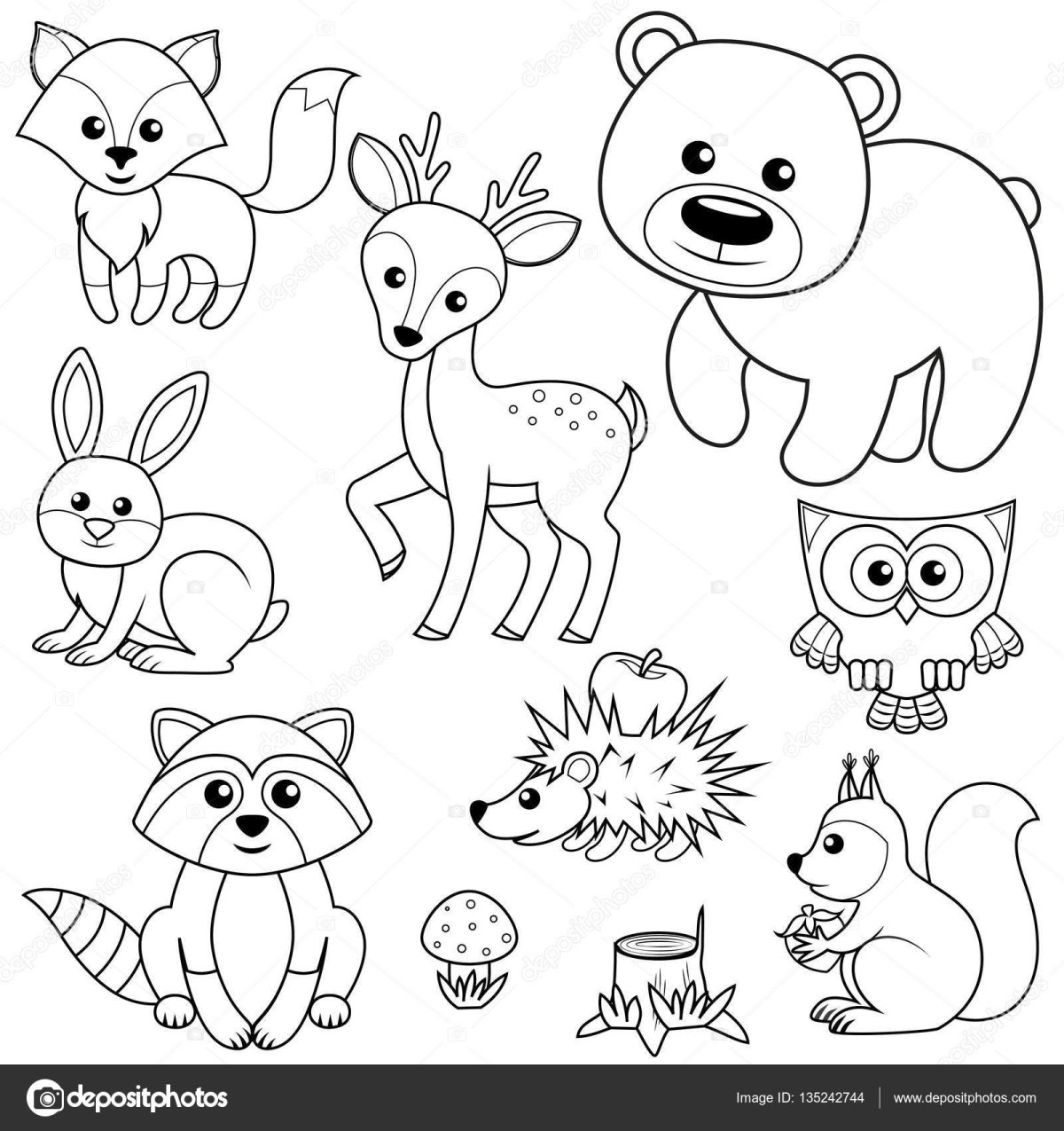 Маленькие рисунки животных