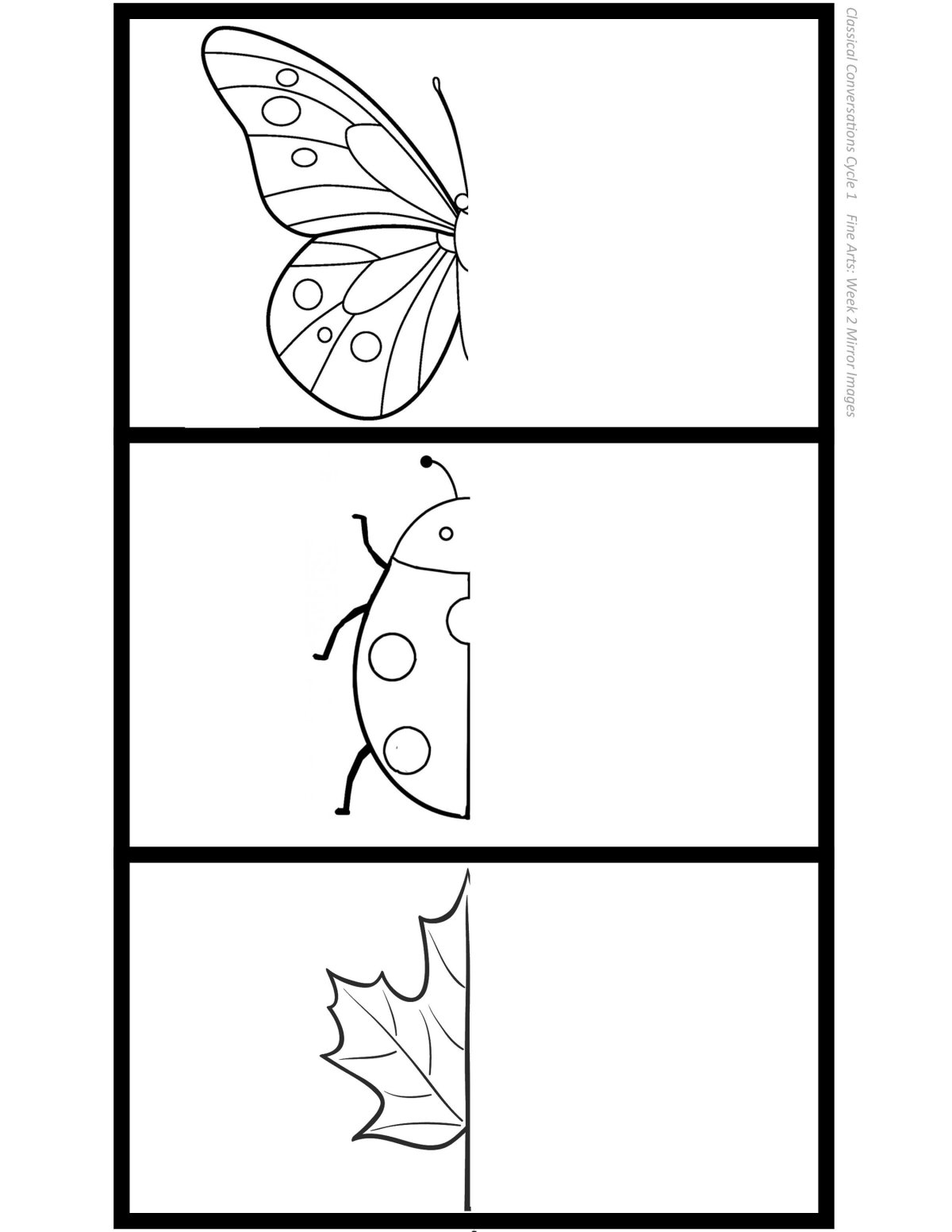 Дорисуй насекомое