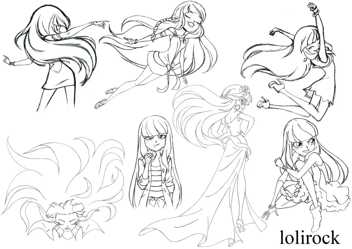 Раскраски лолирок Айрис