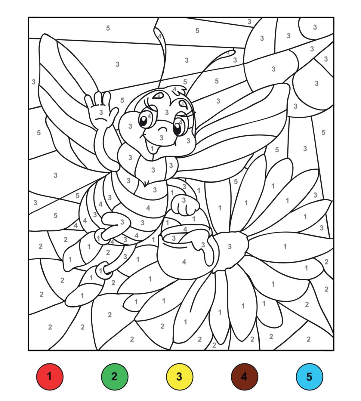 Раскраска цифры