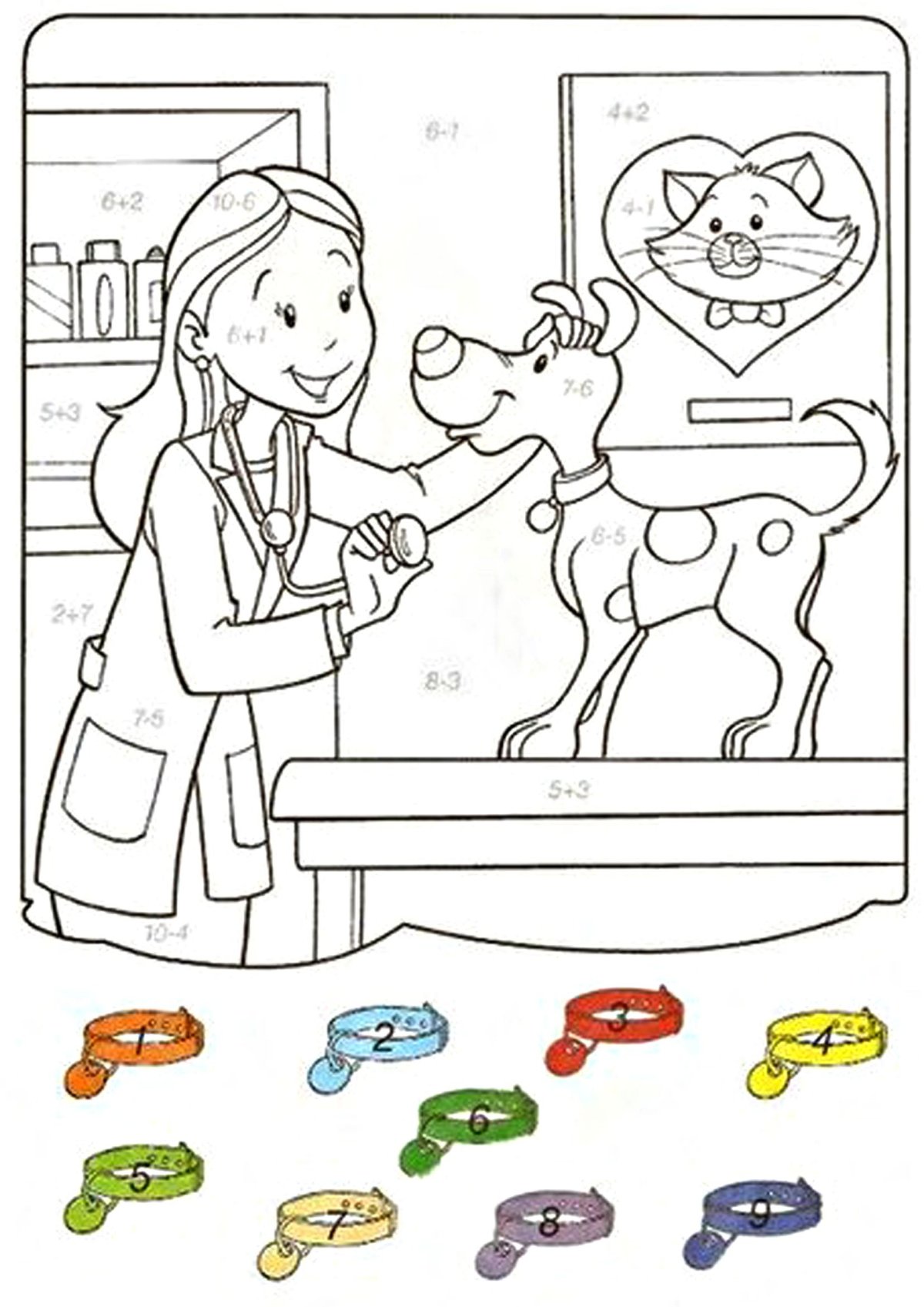 Раскраска по номерам для детей