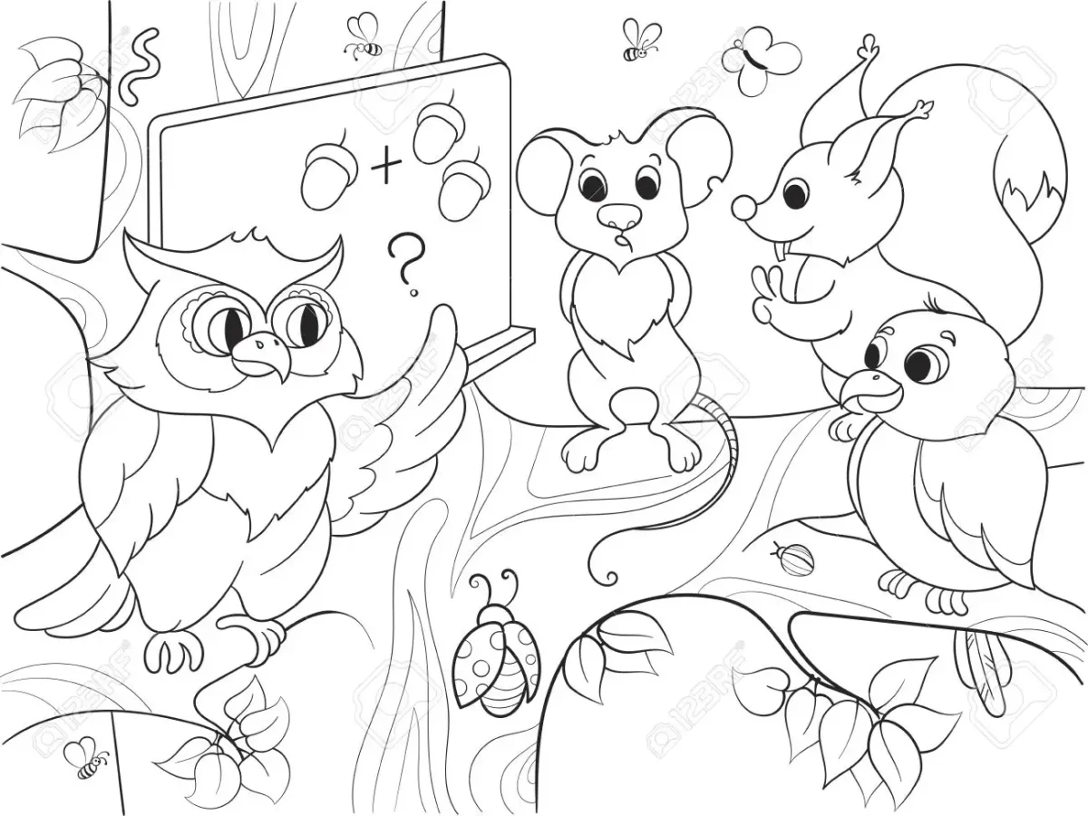 Раскраска перелетные птицы весной