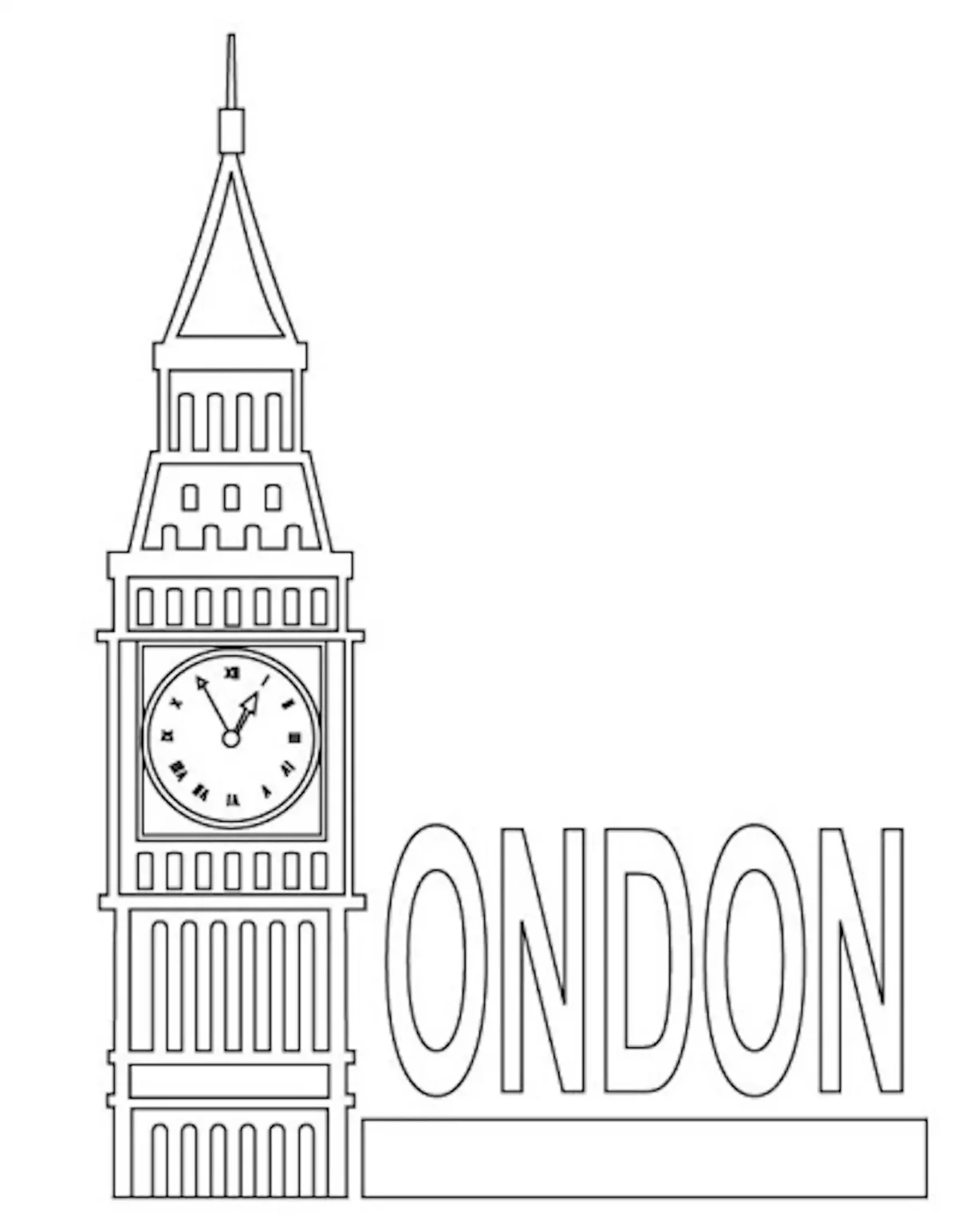 Циферблат часов эскиз