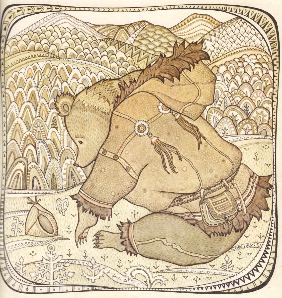 Гора самоцветов медведь