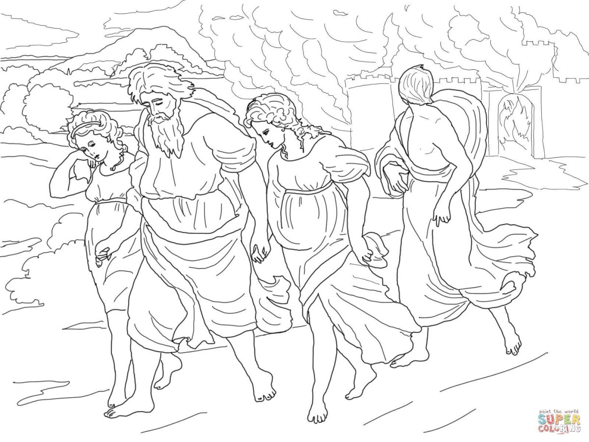 Раскраска Содом и Гоморра