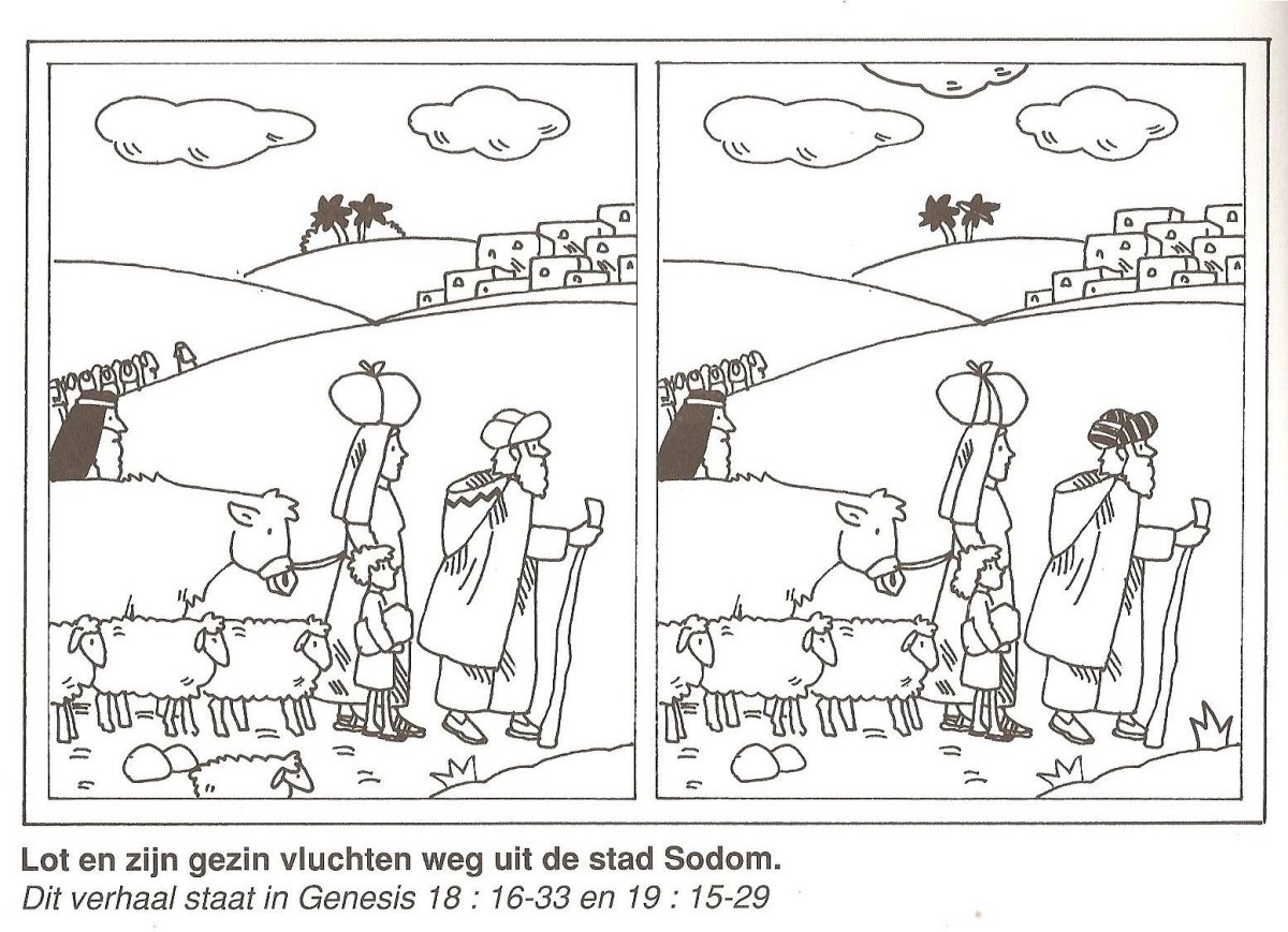 Раскраска Авраам и Сара