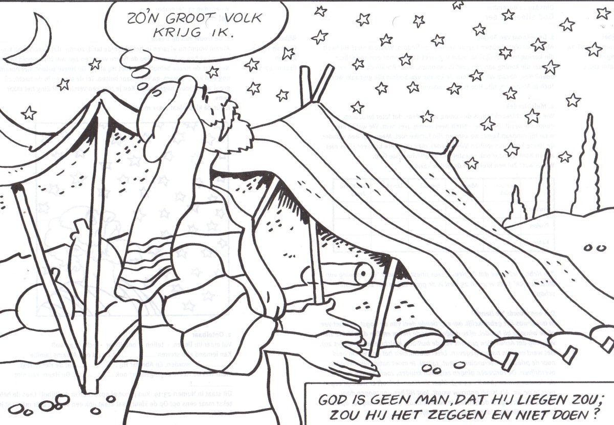 Раскраска Авраам и Сара