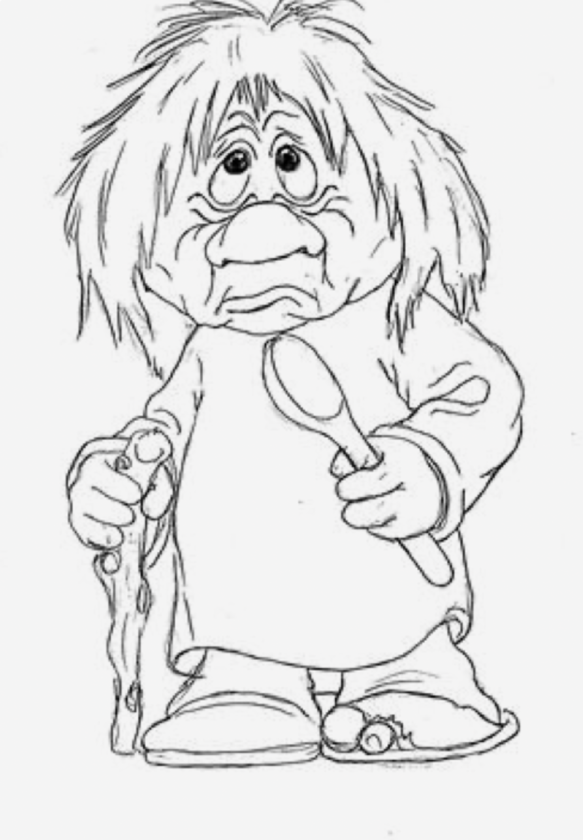 Кикимора Болотная рисунок легкий