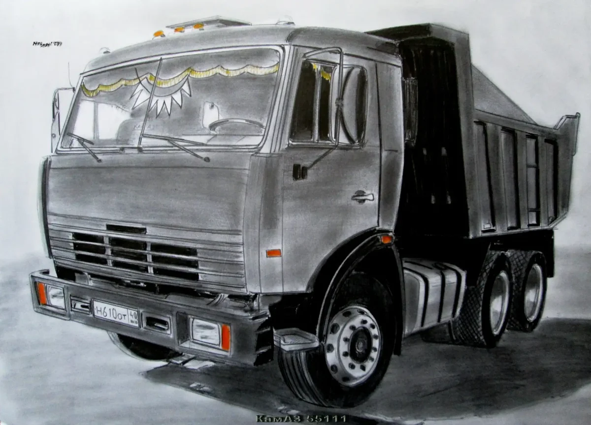КАМАЗ 54115 рисунок