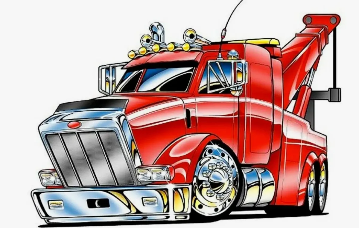 Грузовой автомобиль мультяшный