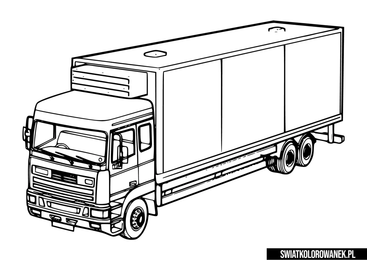 Раскраски для мальчиков грузовые машины