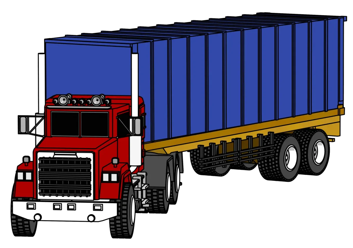 Мультяшный грузовик