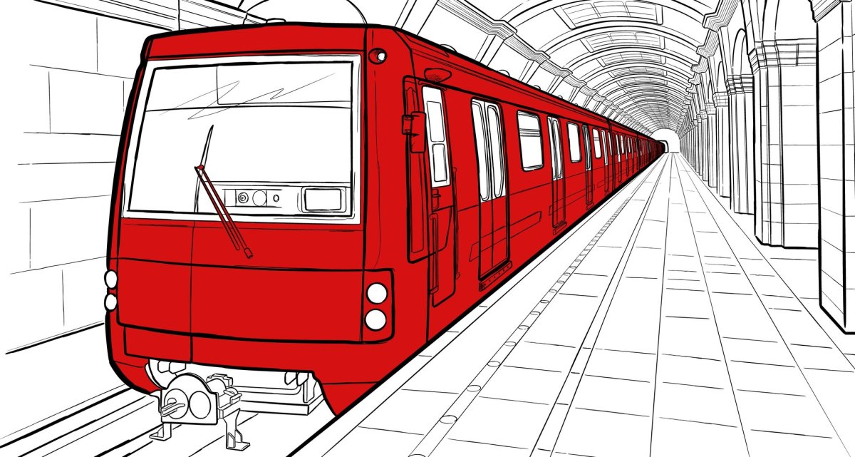 Рисование Московское метро