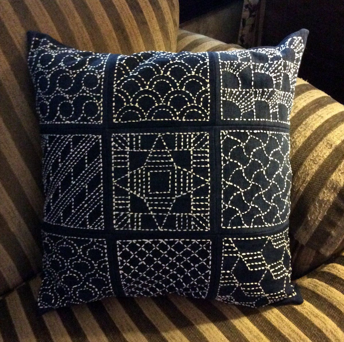 Стежка сашико звезды