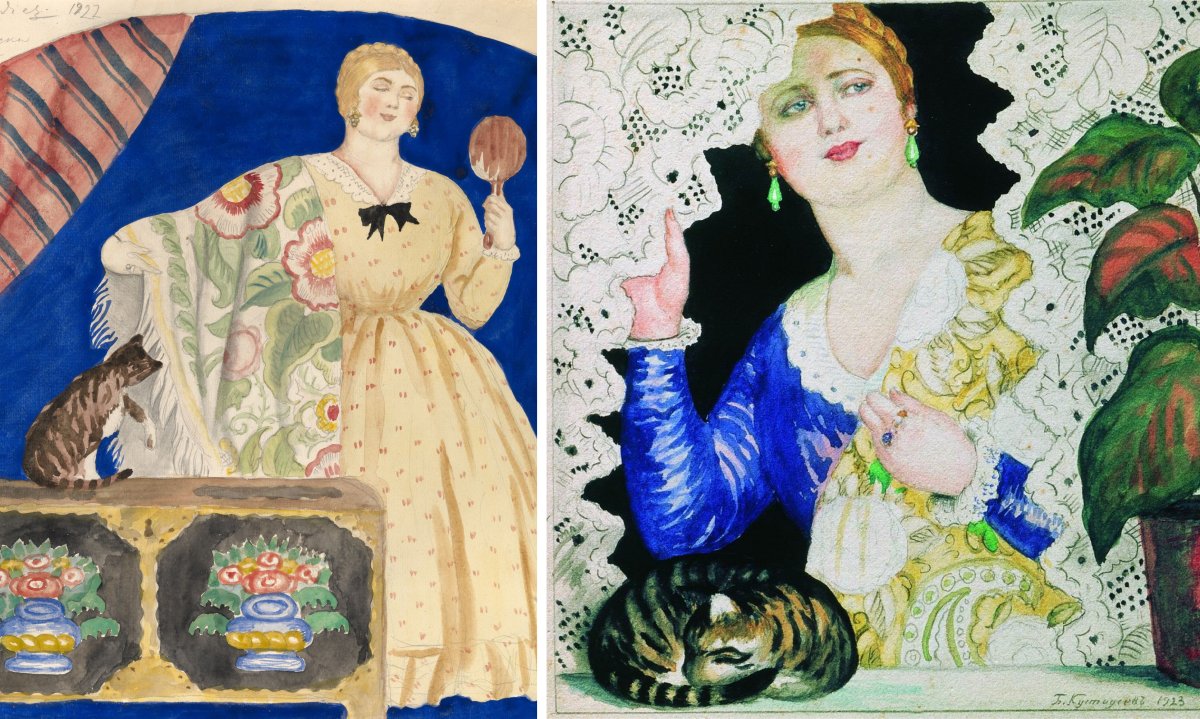 Купчиха картина Кустодиева