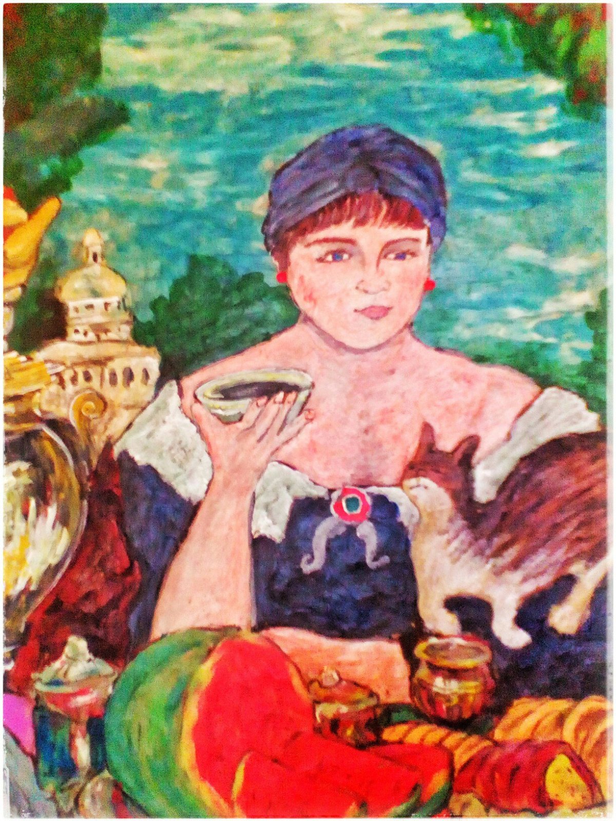 Борис Михайлович Кустодиев Купчиха за чаем