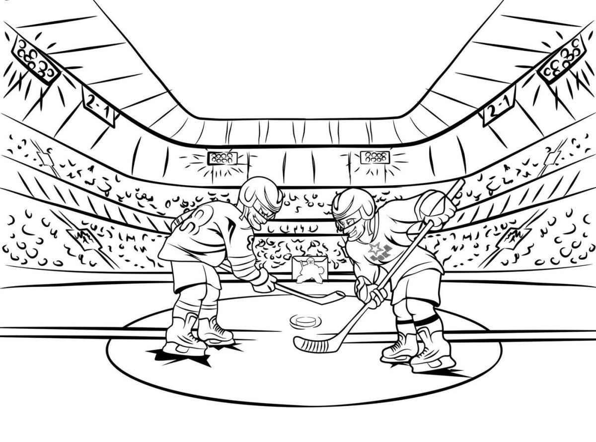 Раскраски по хоккею