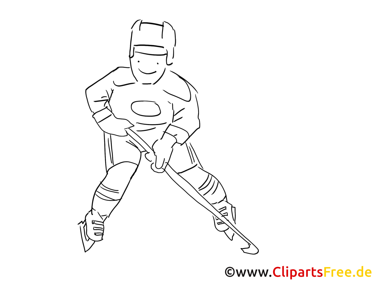 Раскраска хоккеист мальчик