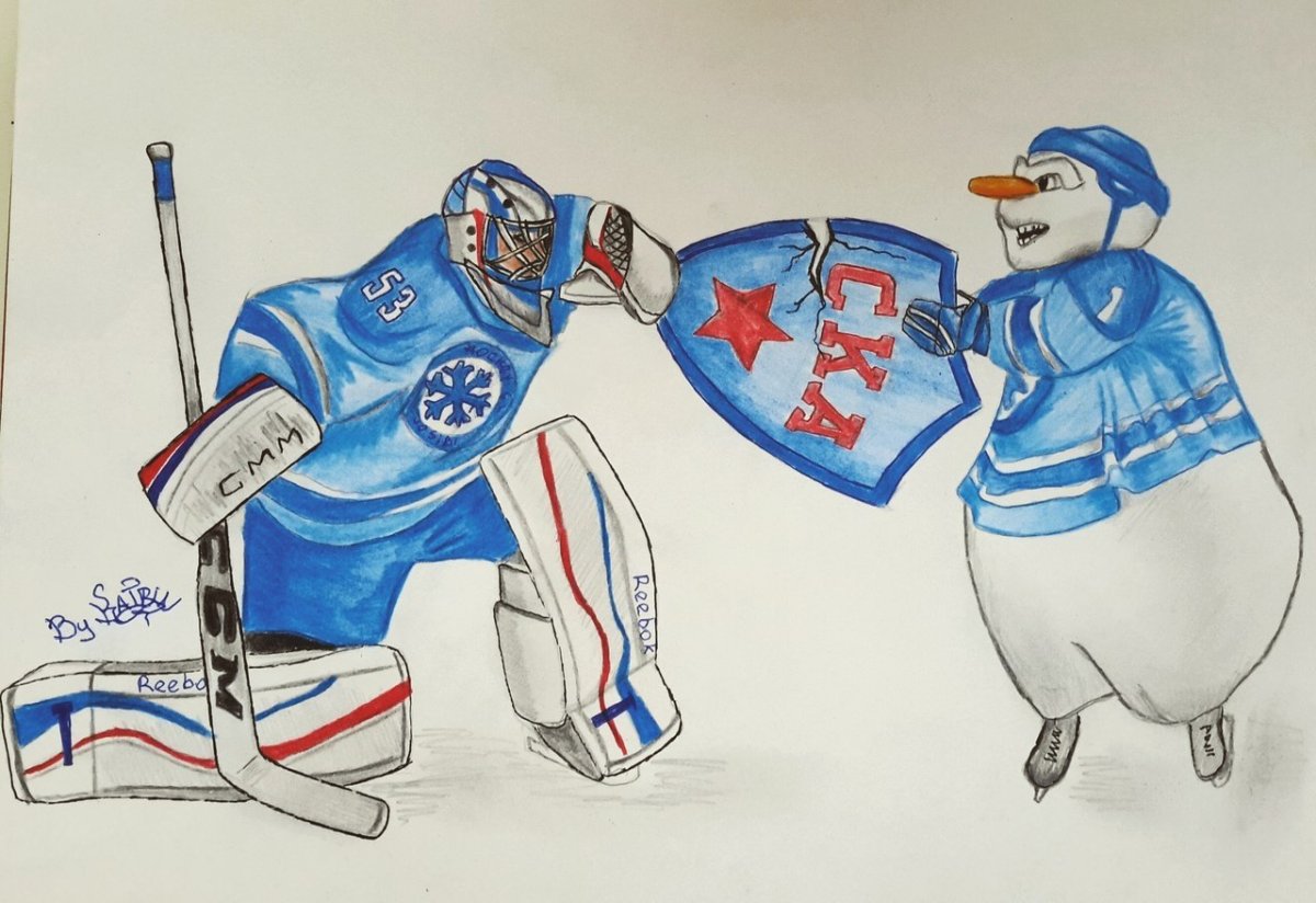 Раскраска хоккейные клубы