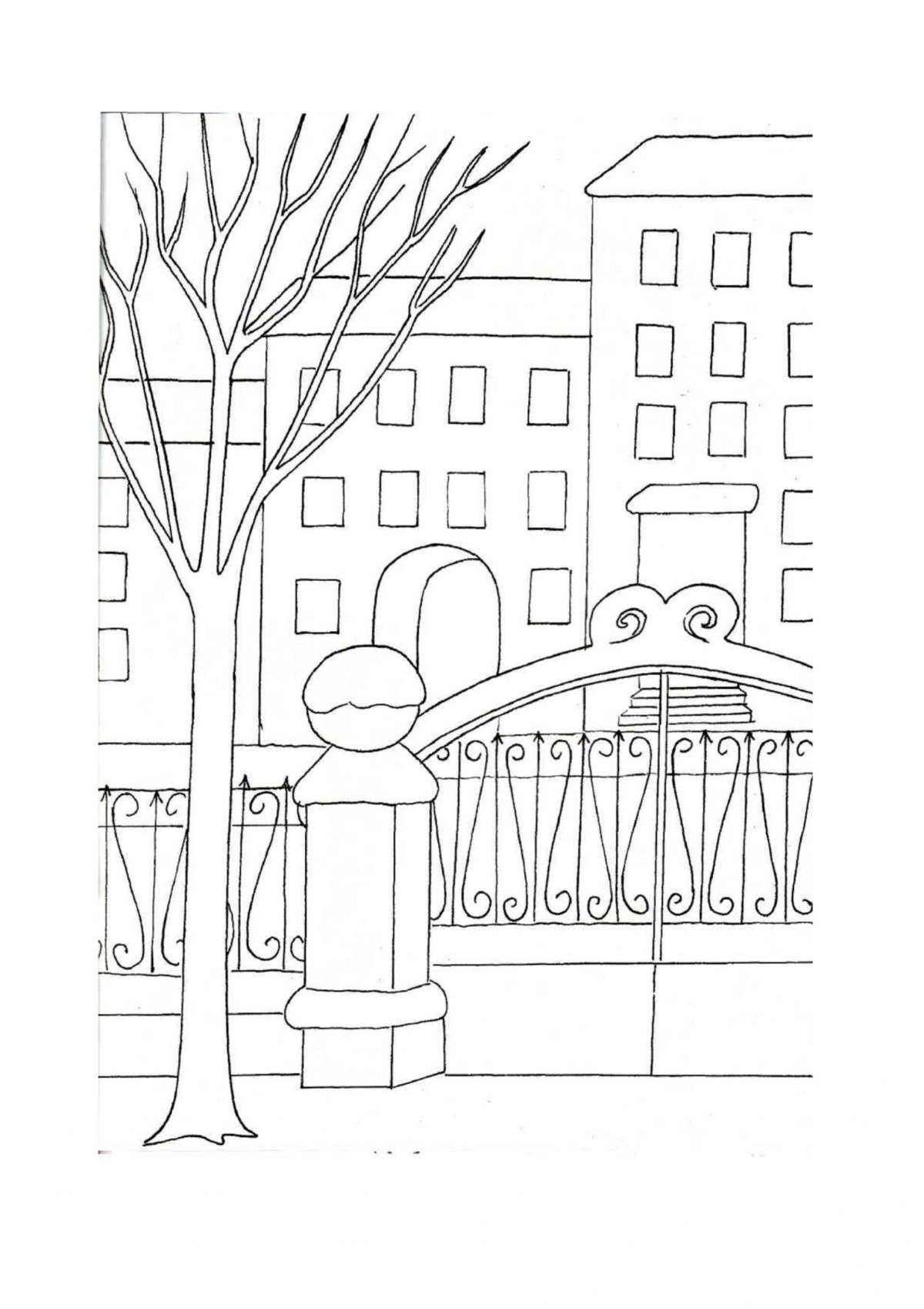 Картинки для срисовки город