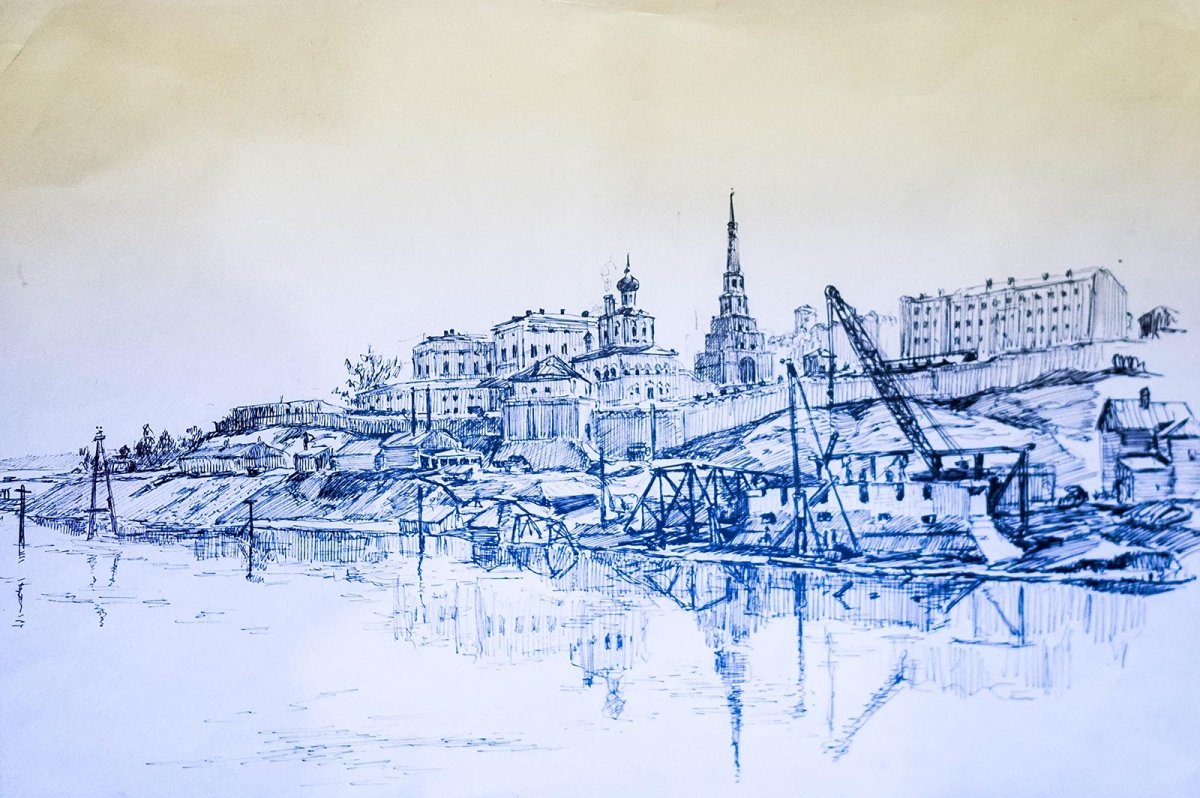 Зарисовки панорама города
