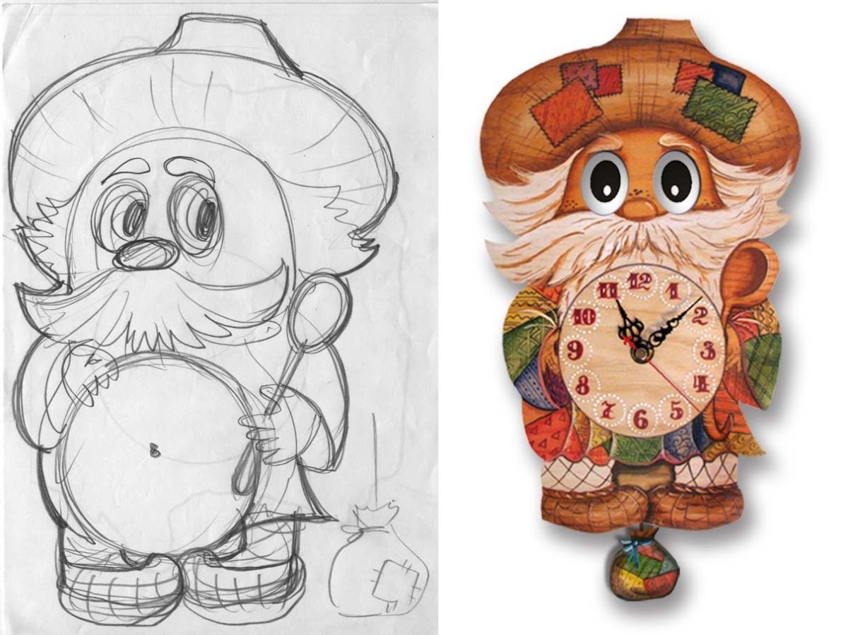 Домовой для срисовки