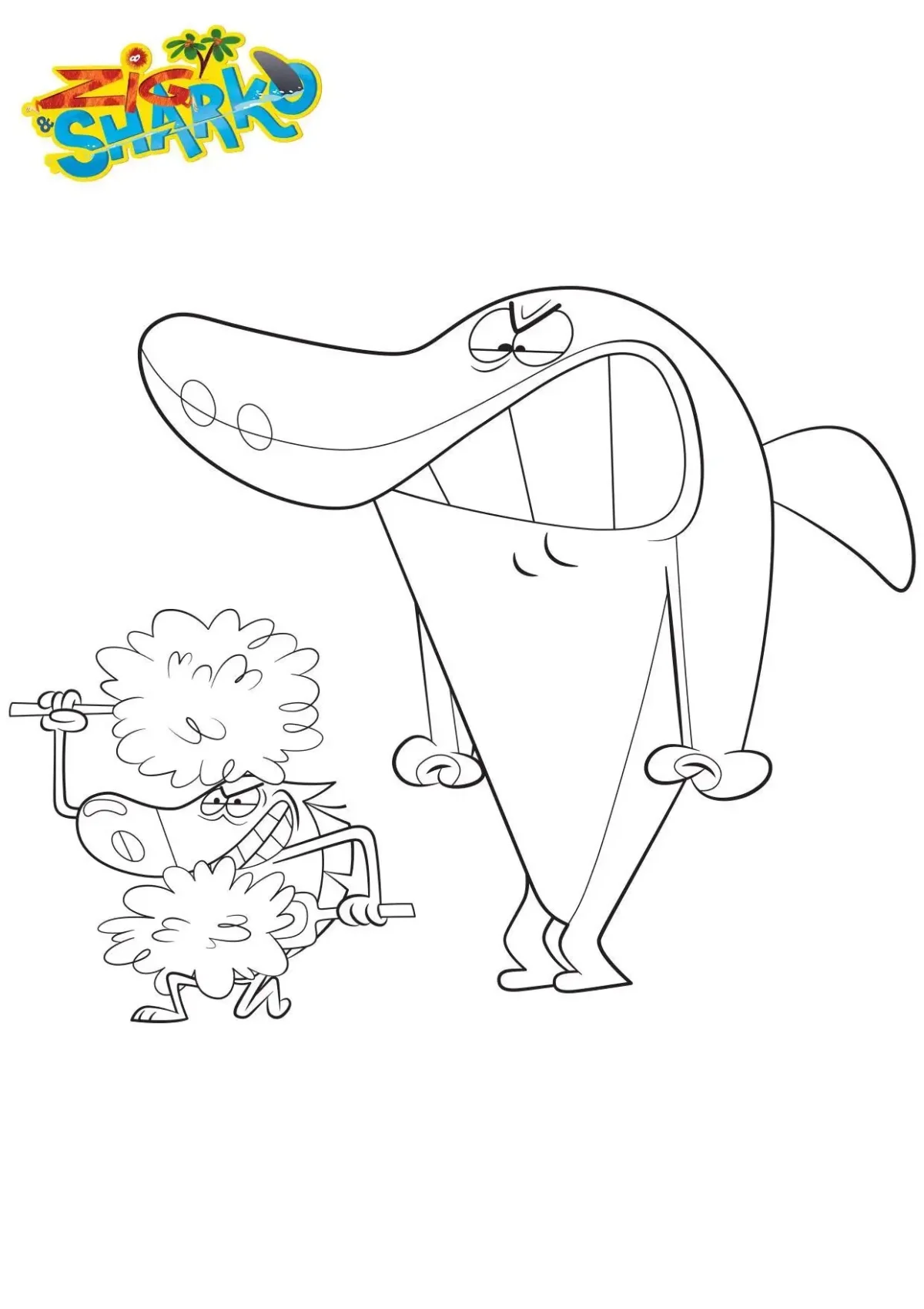 Раскраски зиг и Шарко Марина