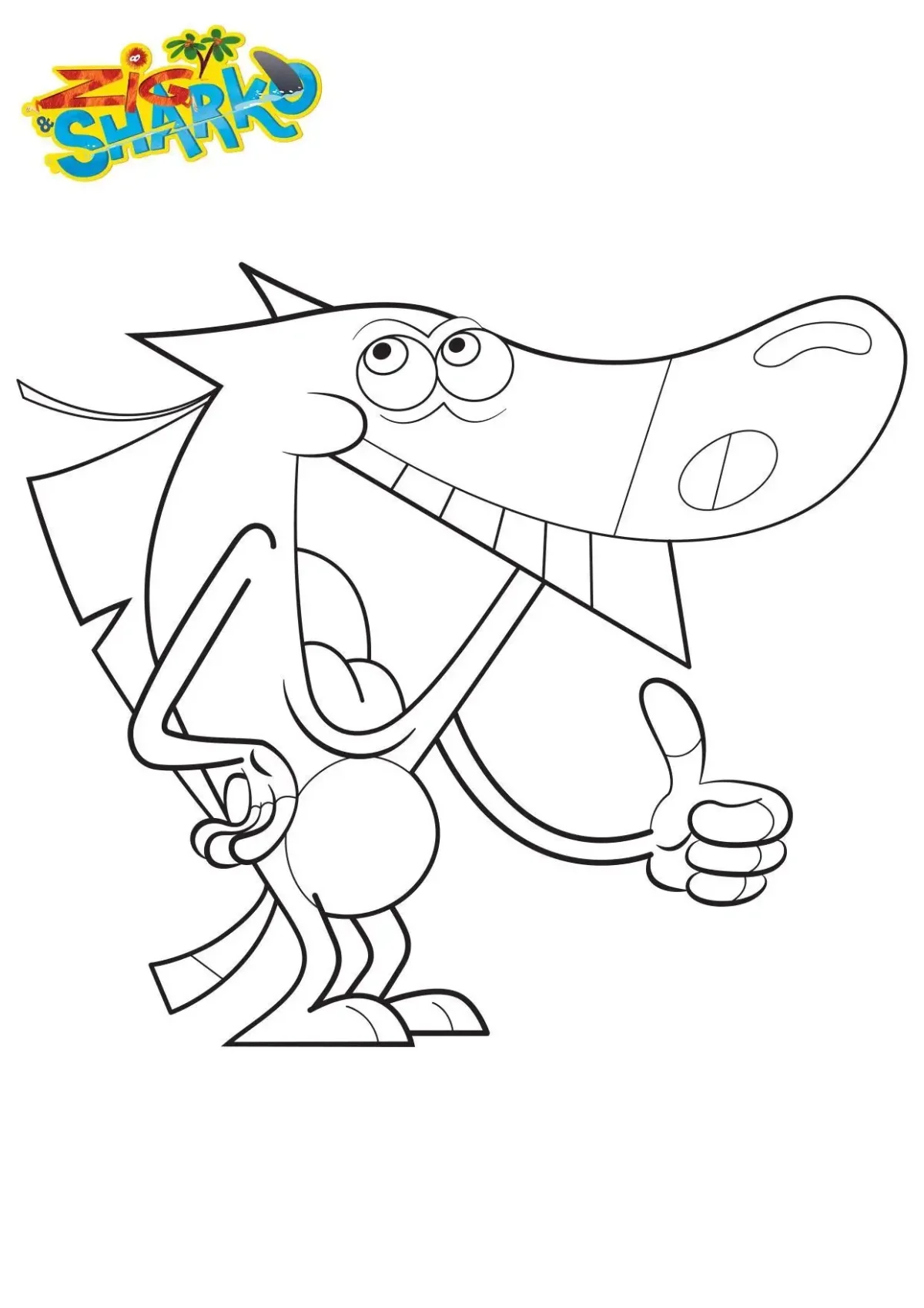 Зиг и Шарко раскраска