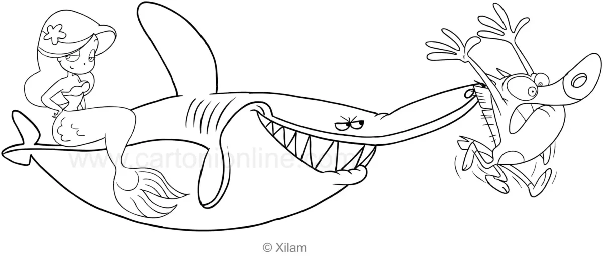 Раскраски зиг и Шарко Марина
