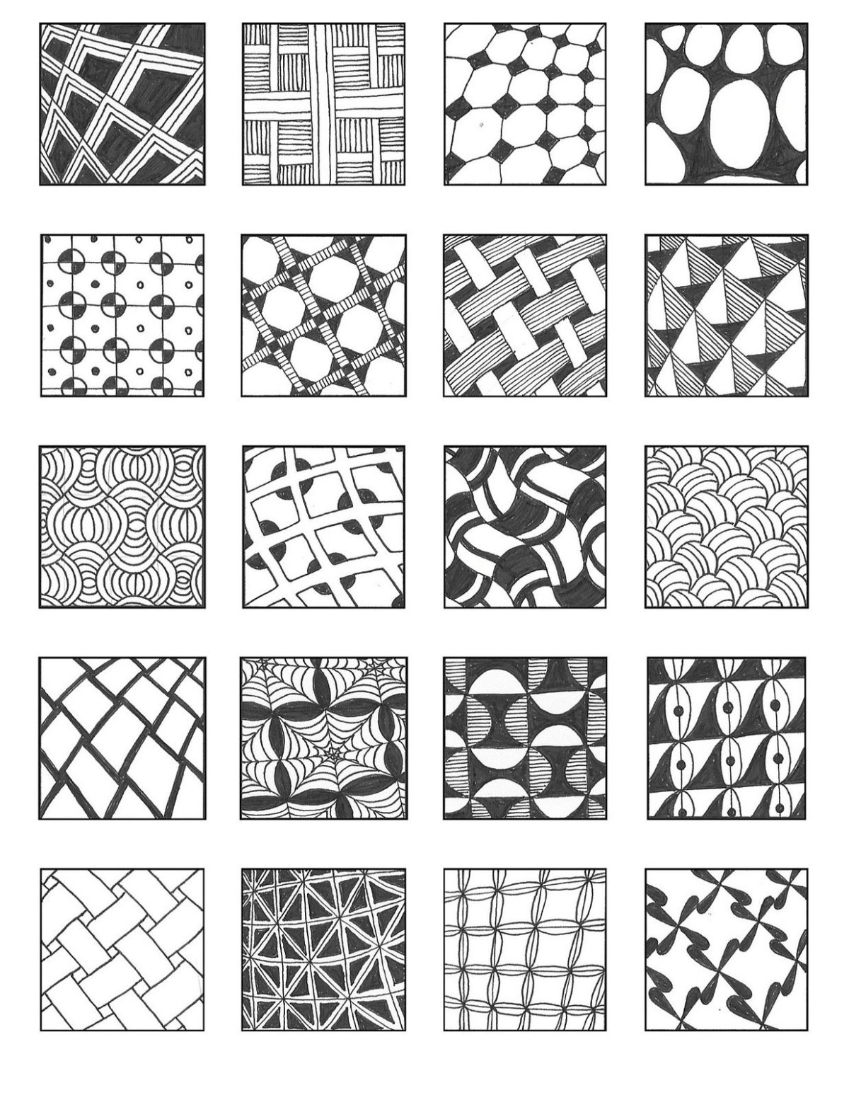 Зентангл геометрические узоры Лабиринт