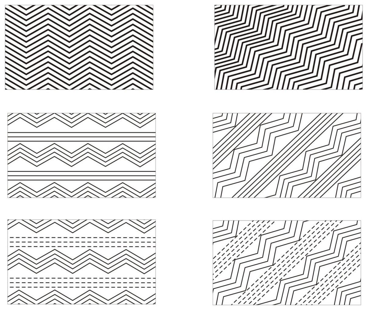 Геометрический орнамент из линий