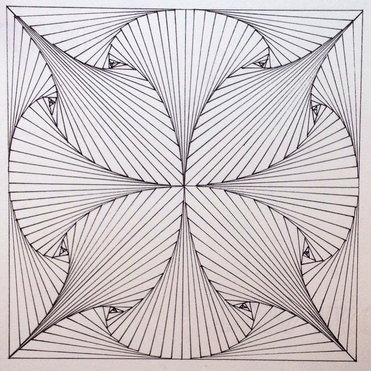 Зентангл геометрия